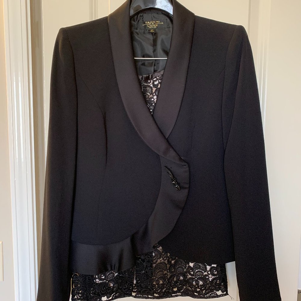 Black Skirt Suit - Tahari
